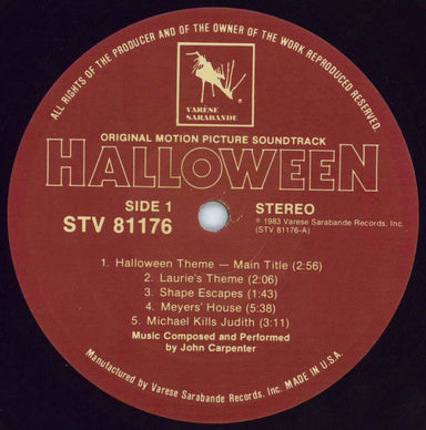John Carpenter Halloween - Translucent Blue Vinyl US vinyl LP album (LP record) JZVLPHA813459