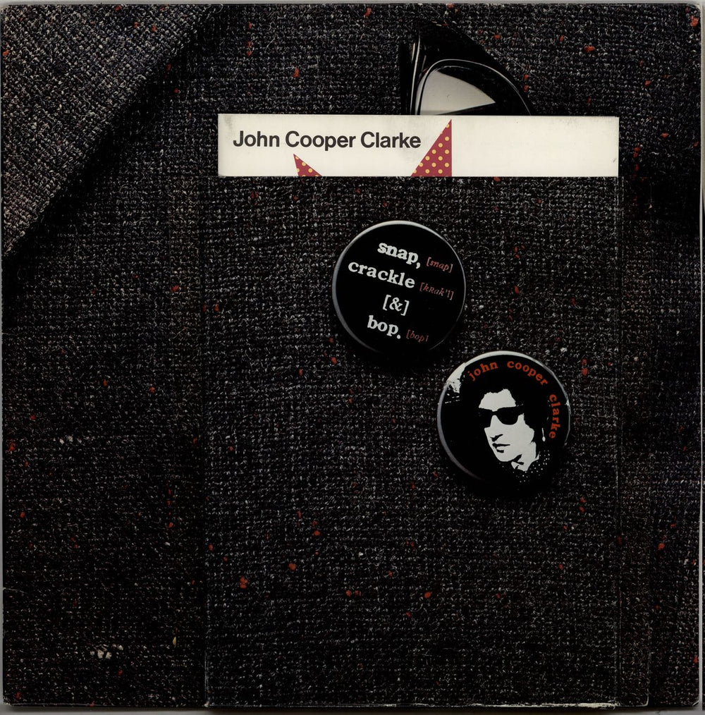 John Cooper Clarke Snap Crackle & Bop - Special Sleeve & Book - EX UK vinyl LP album (LP record) EPC84083