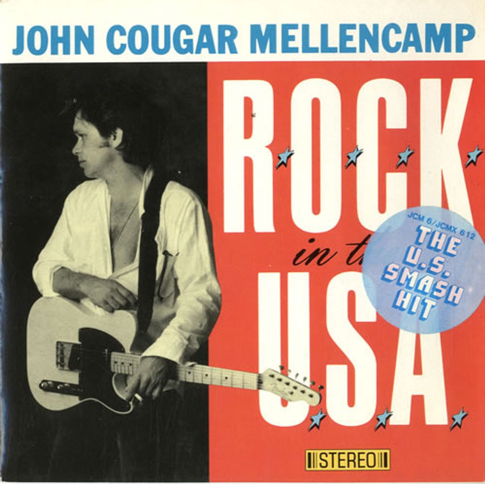 John Cougar Mellencamp R.O.C.K. In The U.S.A. UK 7" vinyl single (7 inch record / 45) JCM6