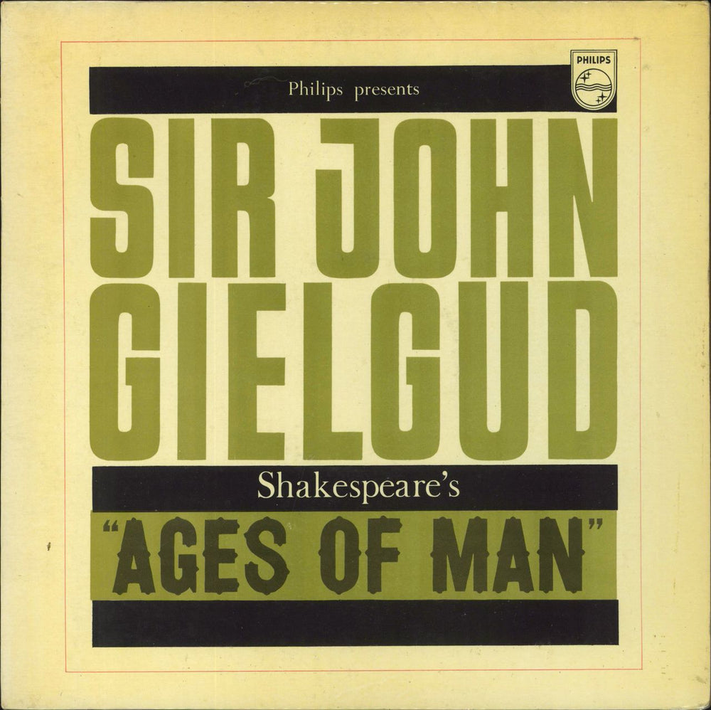 John Gielgud Ages Of Man UK vinyl LP album (LP record) ABL3269