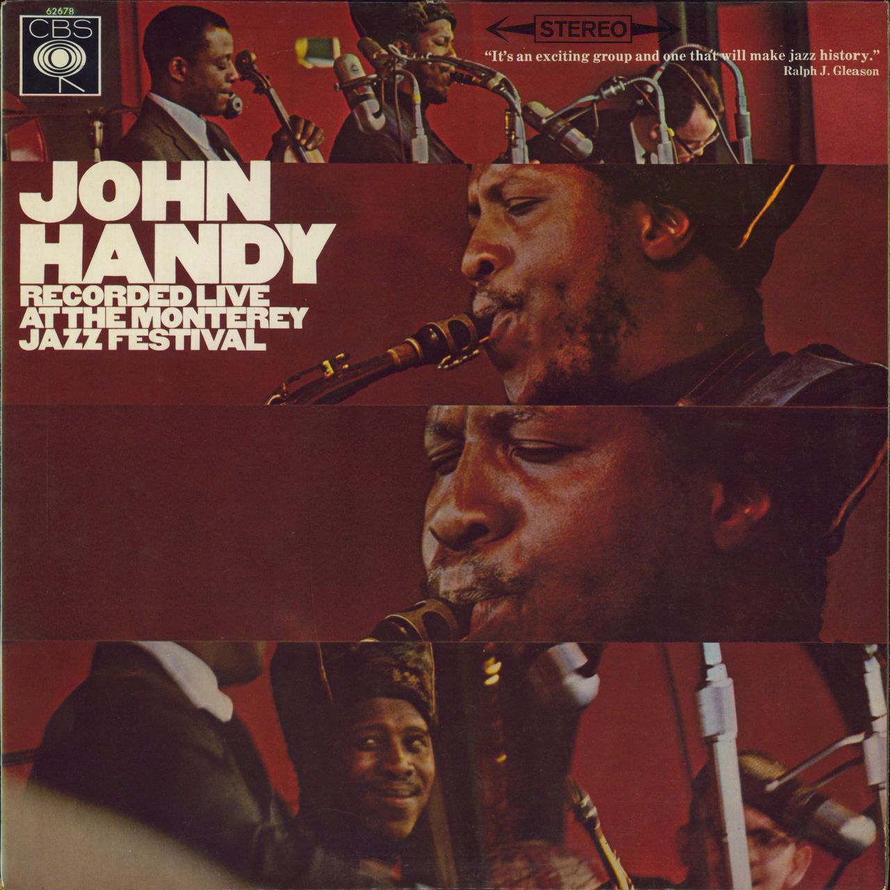 John Handy Recorded Live At The Monterey Jazz Festival UK vinyl LP album (LP record) SBPG62678