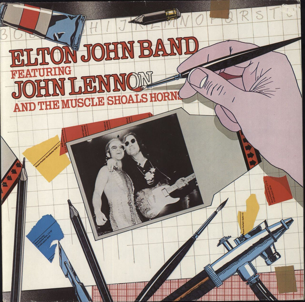 John Lennon Elton John Band Featuring John Lennon-EX German vinyl LP album (LP record) 0064.230