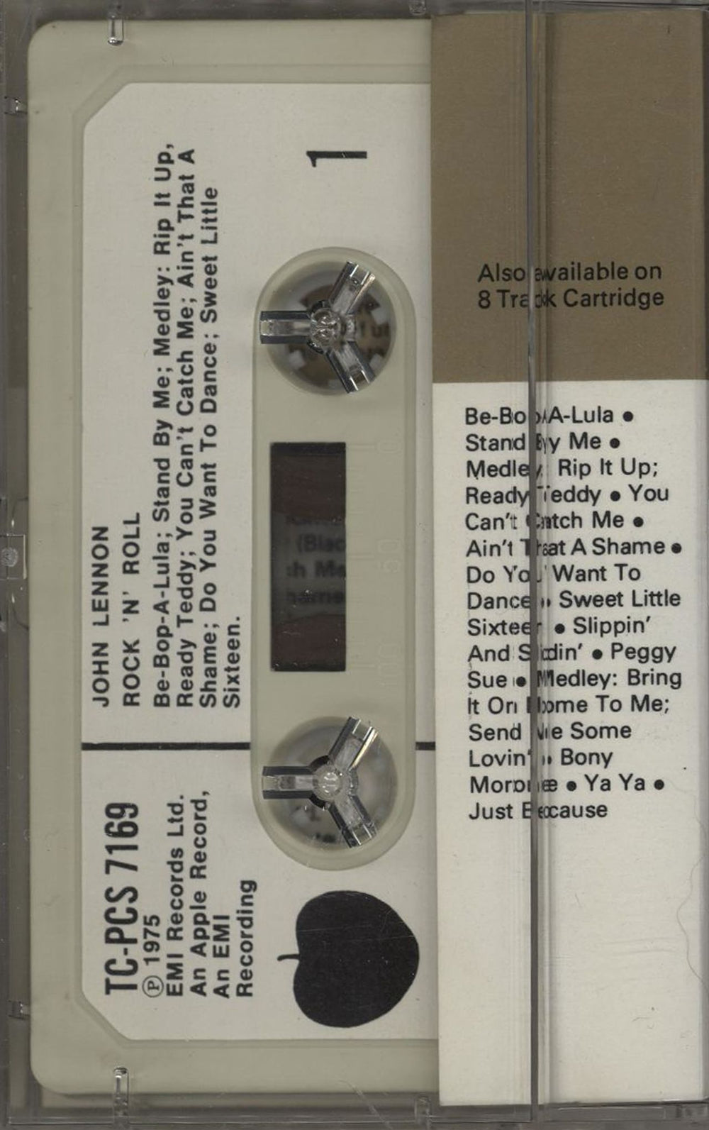 John Lennon Rock 'N' Roll UK cassette album