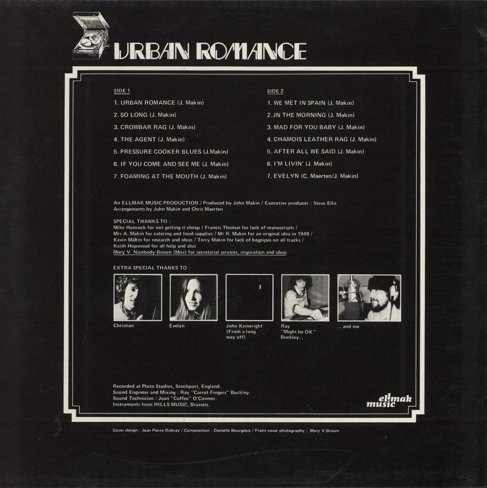 John Makin Urban Romance UK vinyl LP album (LP record)