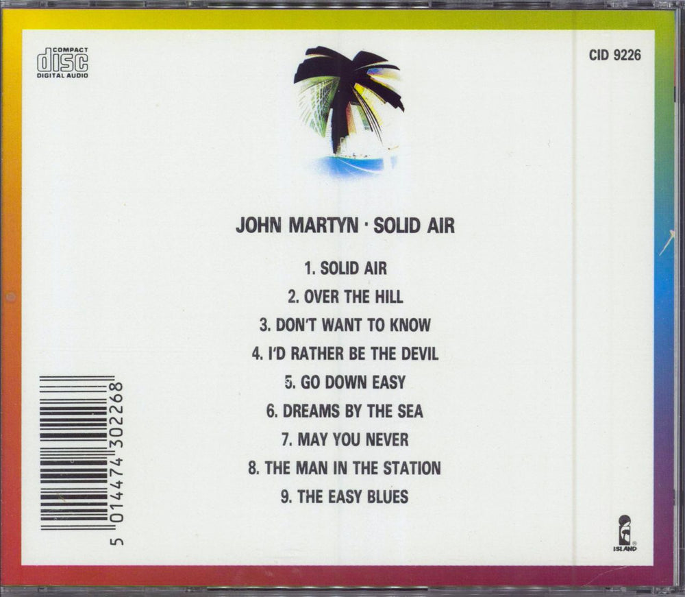 John Martyn Solid Air UK CD album (CDLP)