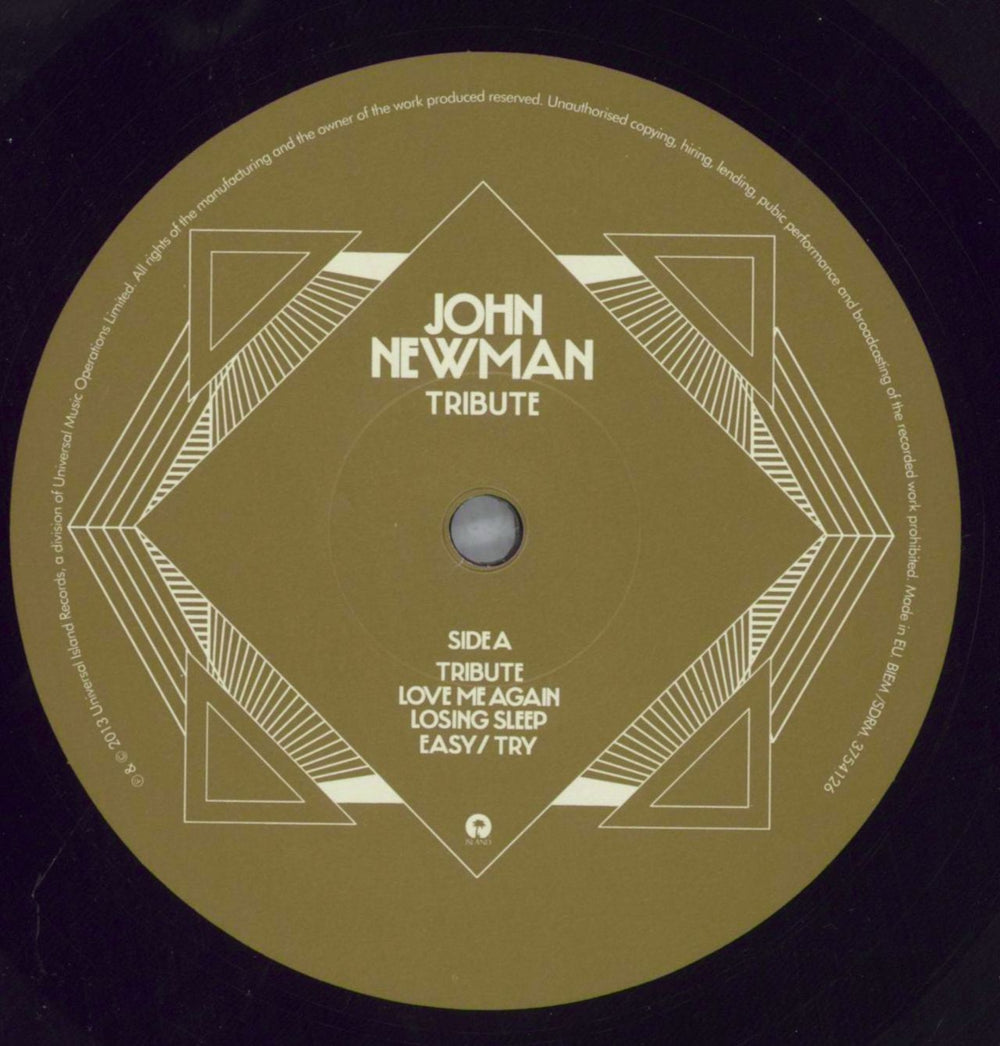 John Newman Tribute UK vinyl LP album (LP record) K8ILPTR822143