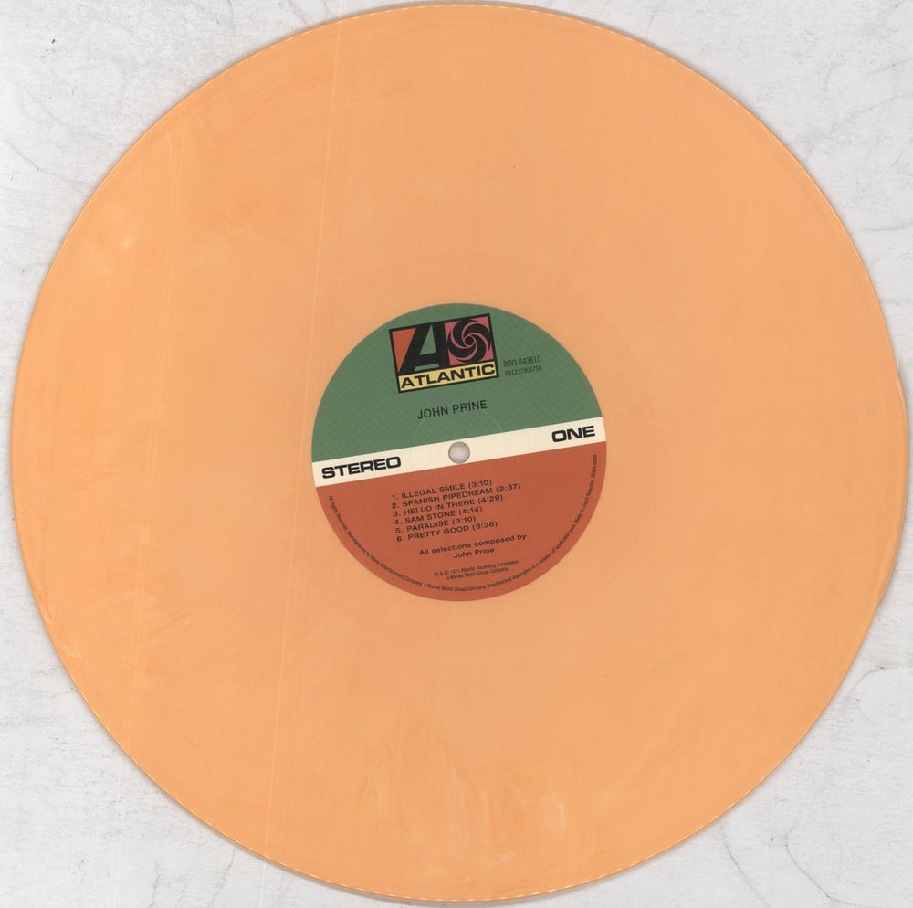 John Prine John Prine - 180gm Orange Marbled Vinyl US vinyl LP album (LP record) PRNLPJO819929