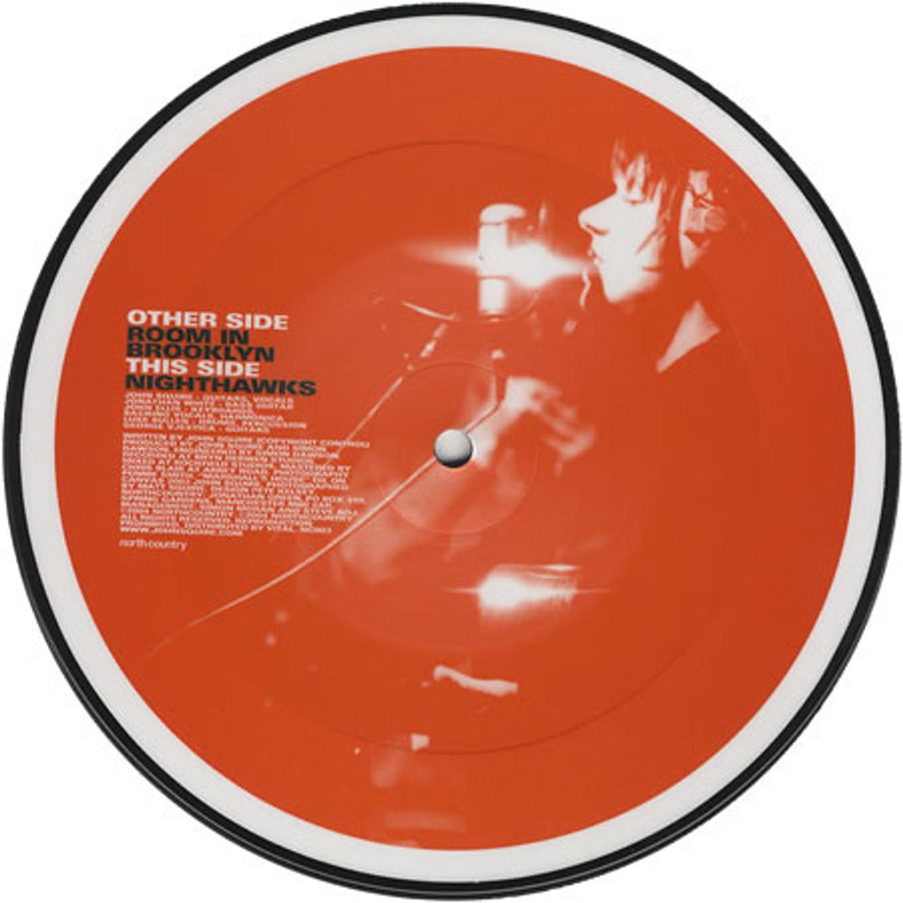 John Squire Room In Brooklyn UK 7" vinyl picture disc (7 inch picture disc single) JSQ7PRO272718