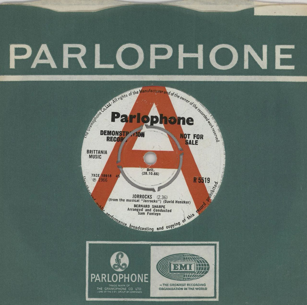 John Williams (Composer) Jorrocks/ Lost In Space - A Label UK Promo 7" vinyl single (7 inch record / 45) R5519