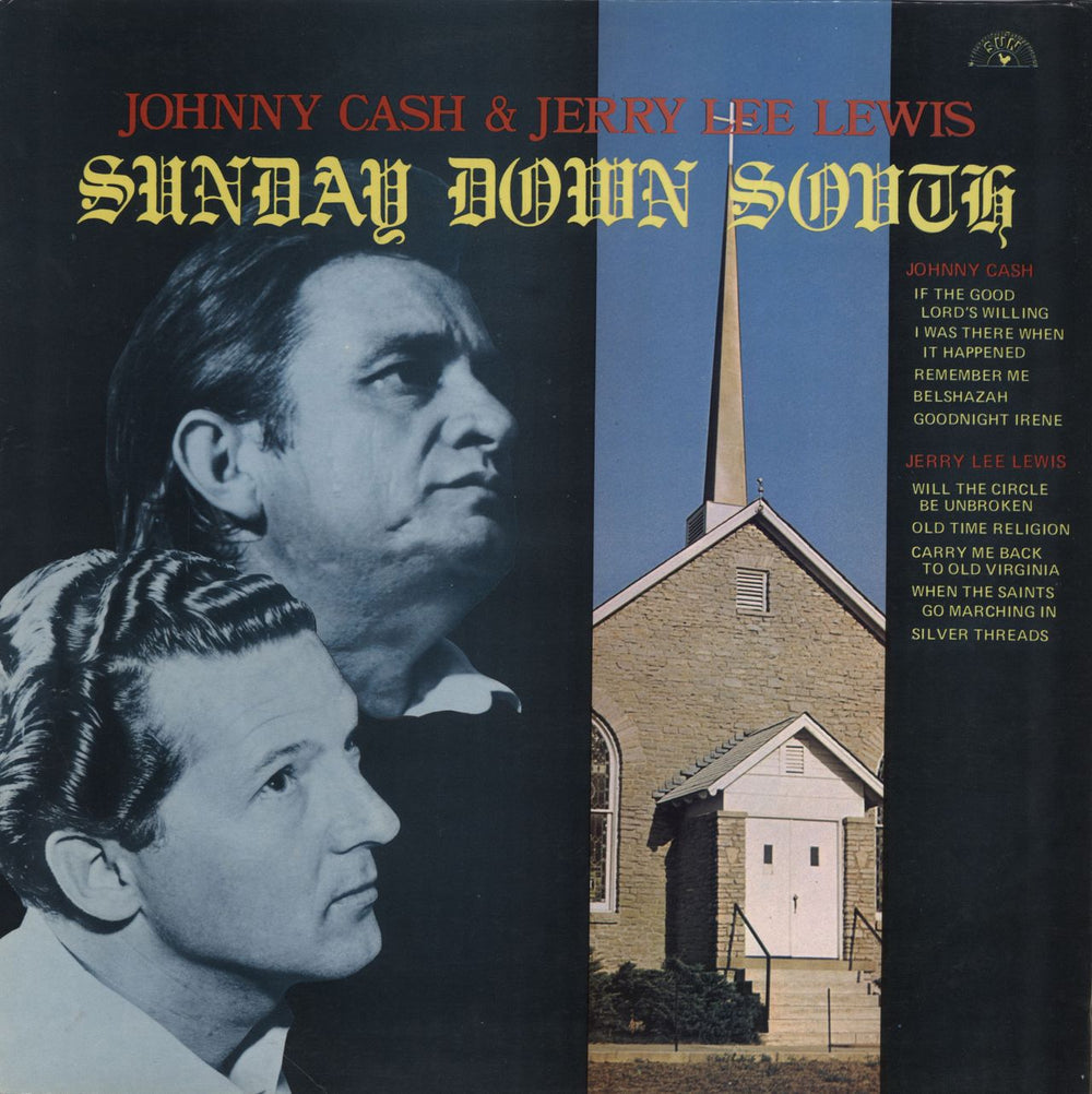 Johnny Cash Sunday Down South UK vinyl LP album (LP record) 6467024