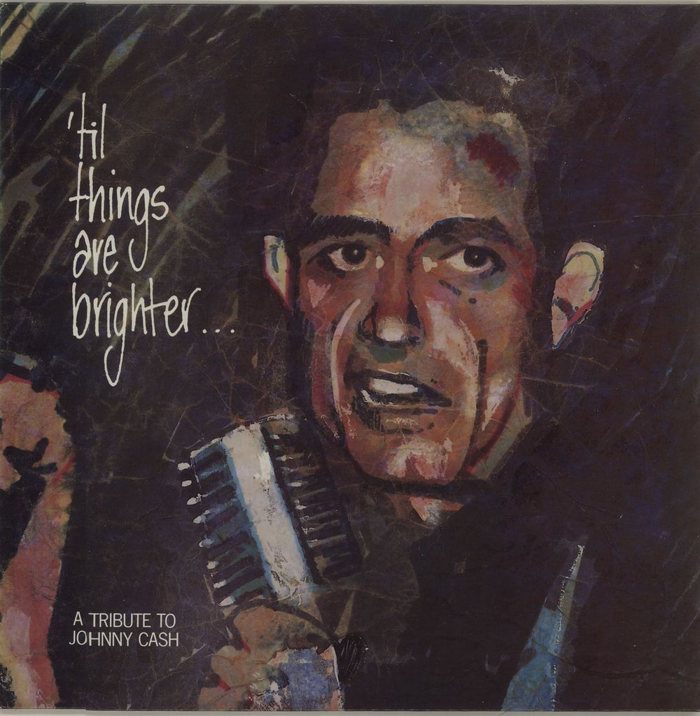 Johnny Cash 'Til Things Are Brighter...A Tribute To Johnny Cash UK vinyl LP album (LP record) REDLP88