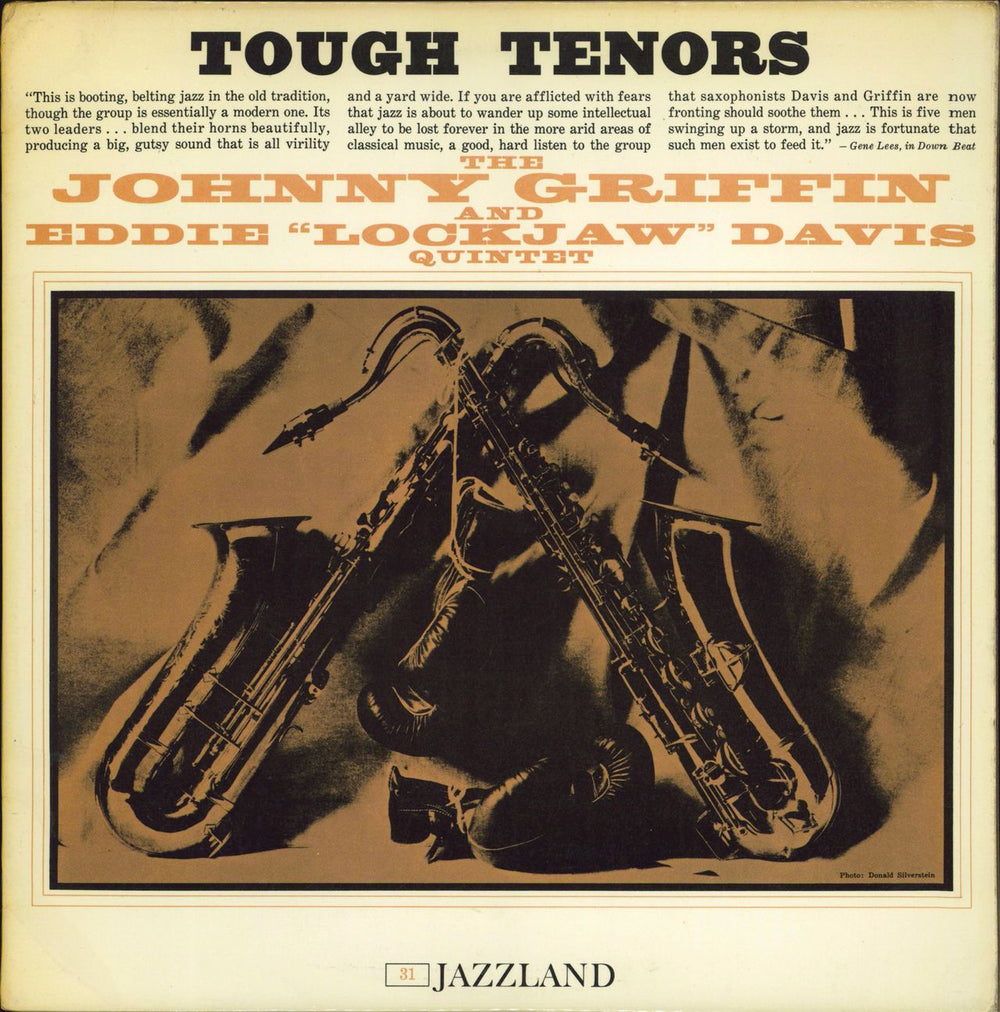 Johnny Griffin & Eddie 'Lockjaw' Davis Tough Tenors - Test Pressing UK vinyl LP album (LP record) G&DLPTO768554