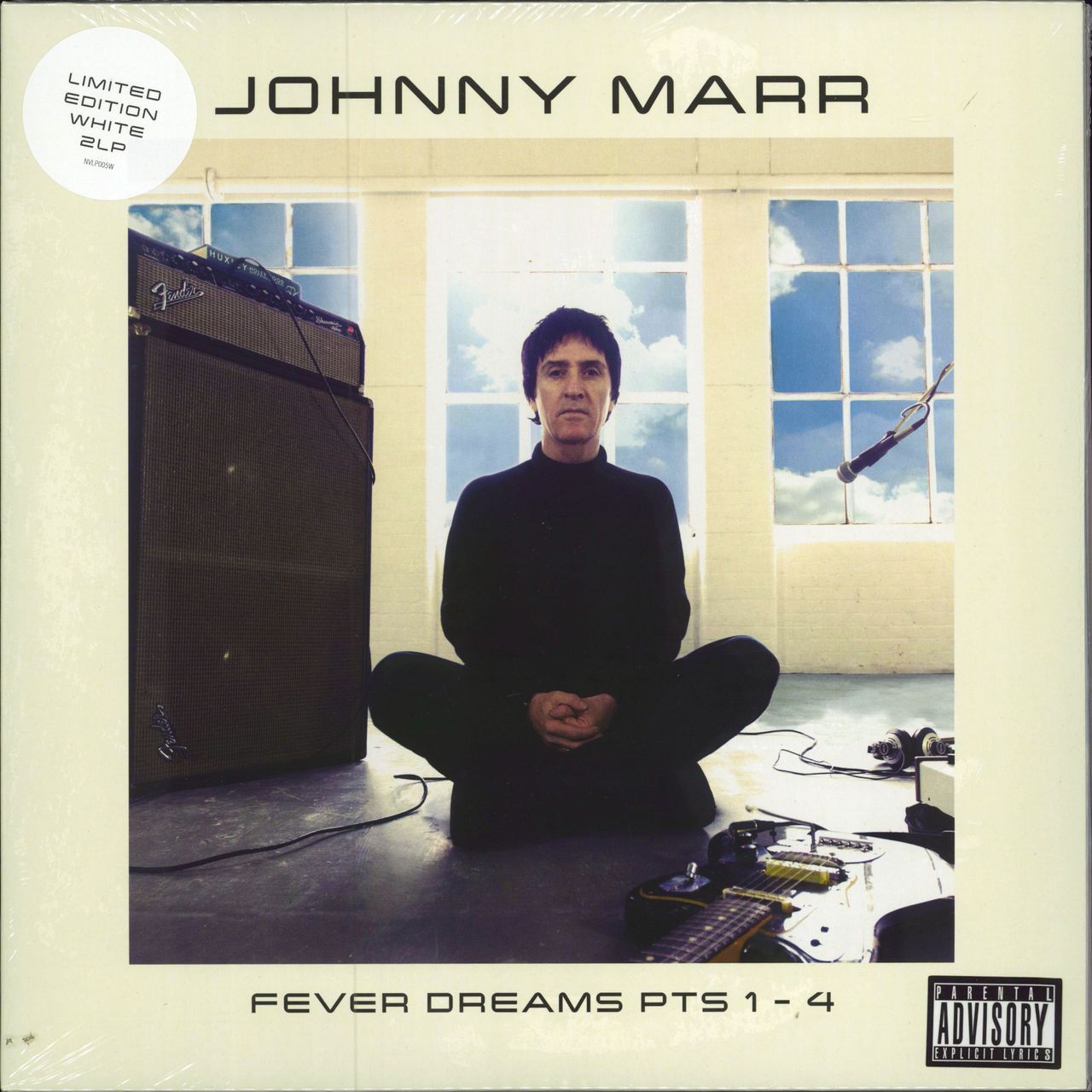 Johnny Marr Fever Dreams Pts 1-4 - White Vinyl + Autographed Print UK 2-LP vinyl record set (Double LP Album) NVLP005W