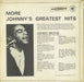 Johnny Mathis More Johnny's Greatest Hits UK vinyl LP album (LP record)