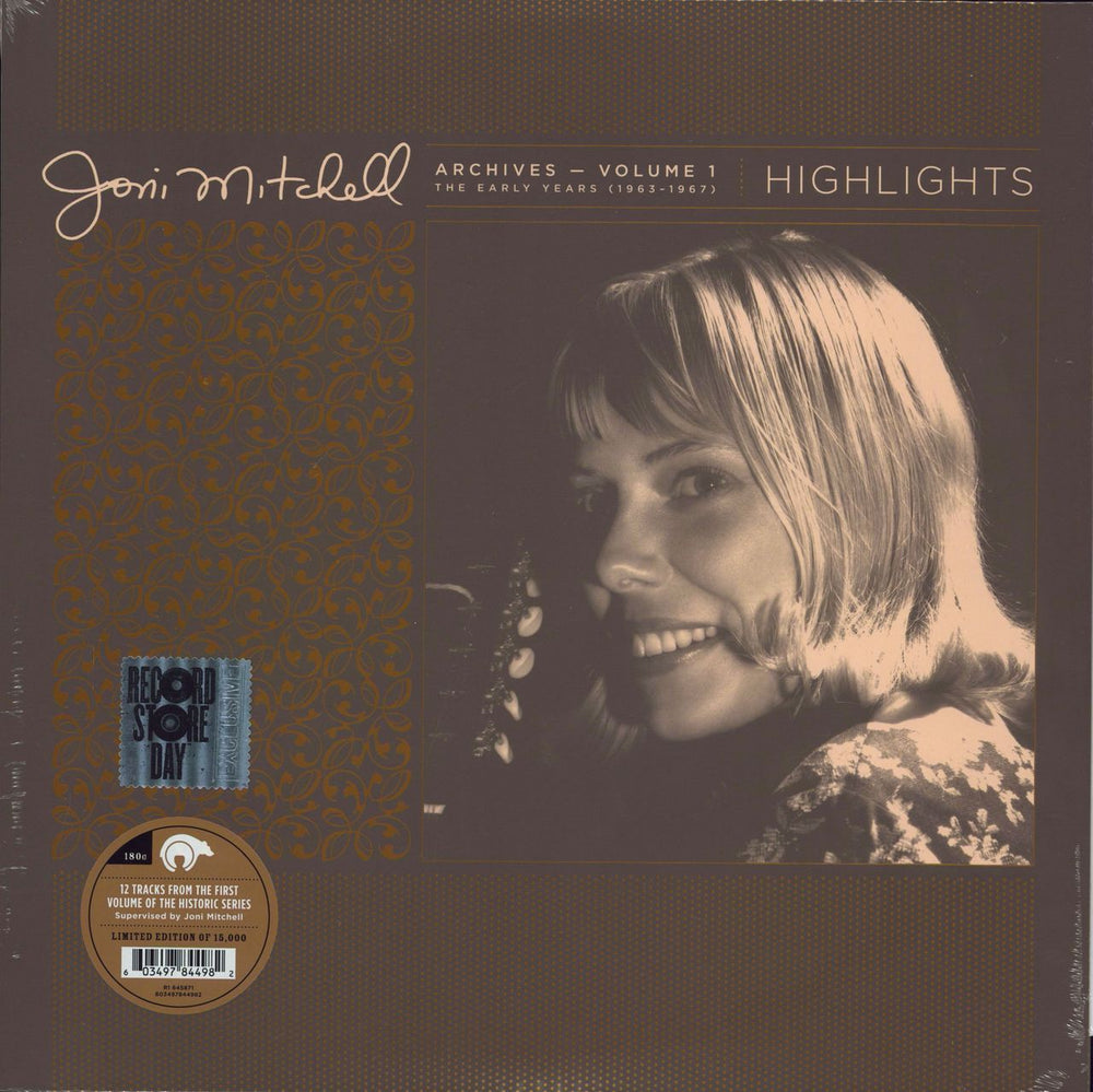 Joni Mitchell Archives Volume 1 (1963-1967) Highlights - RSD 2021 - Sealed UK vinyl LP album (LP record) R1645871