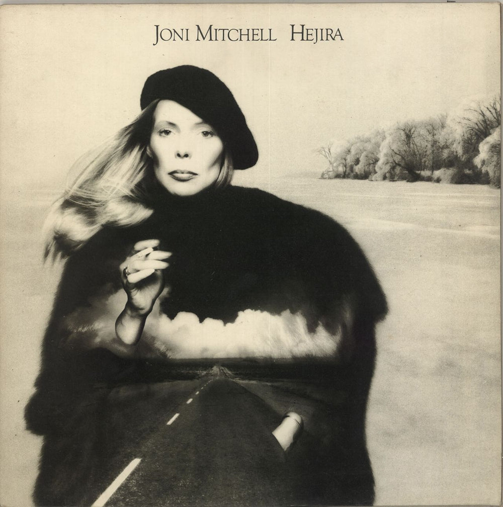 Joni Mitchell Hejira - 1st UK vinyl LP album (LP record) K53053