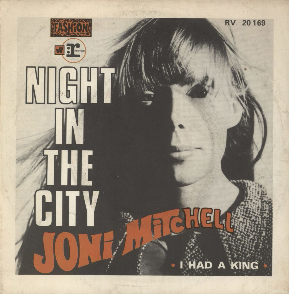 Joni Mitchell Night In The City French 7" vinyl single (7 inch record / 45) RV.20169