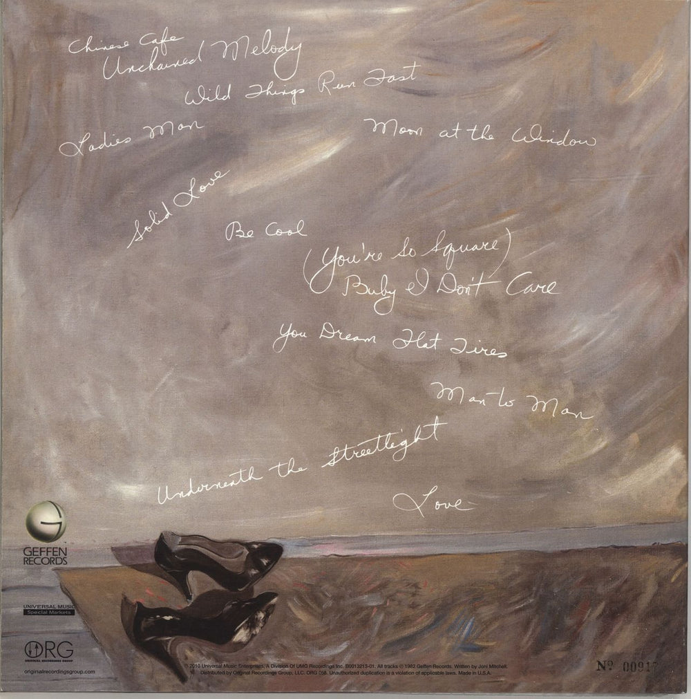 Joni Mitchell Wild Things Run Fast - 180gm US 2-LP vinyl record set (Double LP Album)