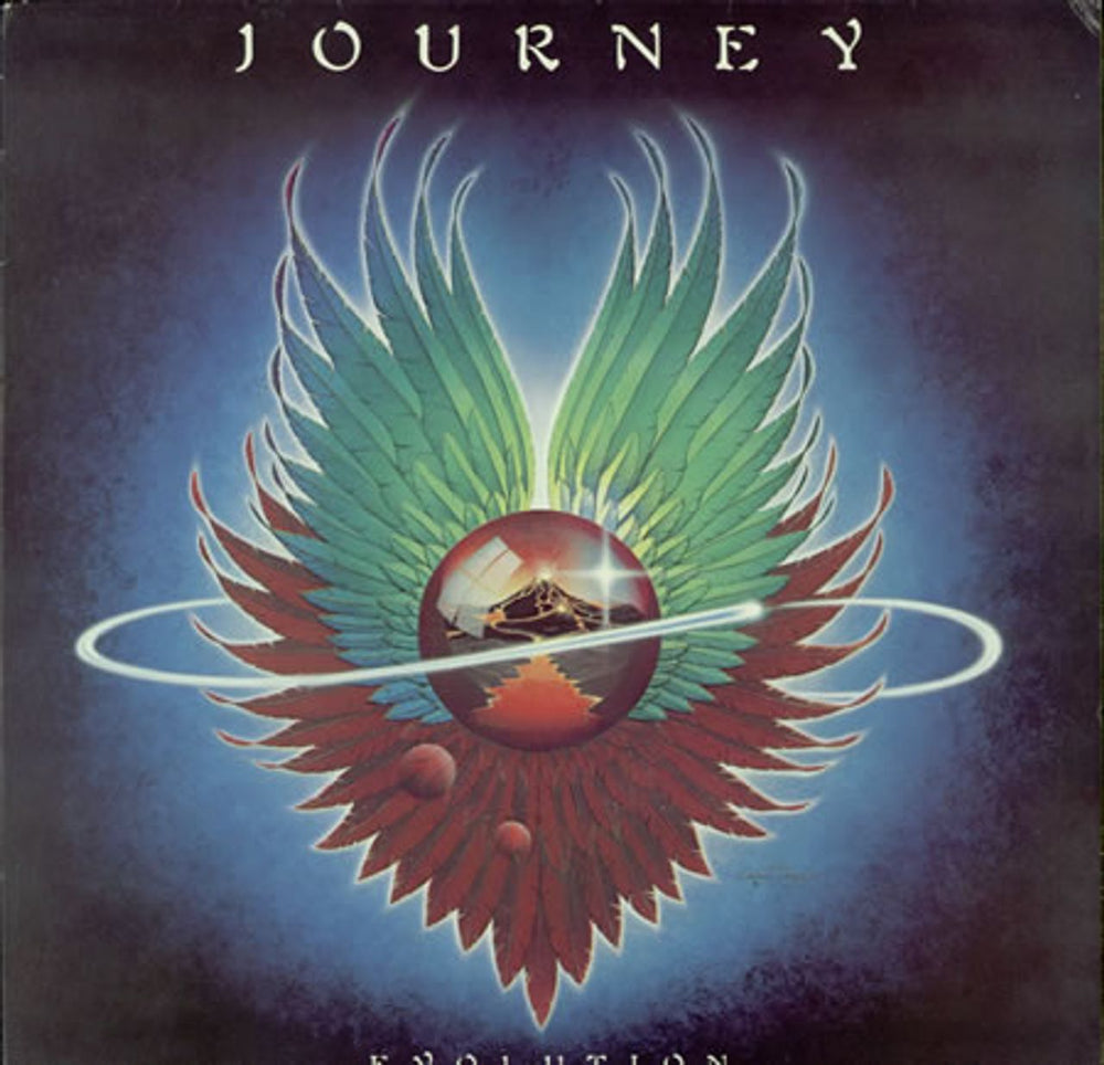 Journey Evolution UK vinyl LP album (LP record) 32342