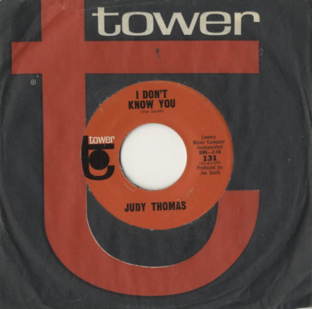 Judy Thomas I Don't Know You US 7" vinyl single (7 inch record / 45) 131