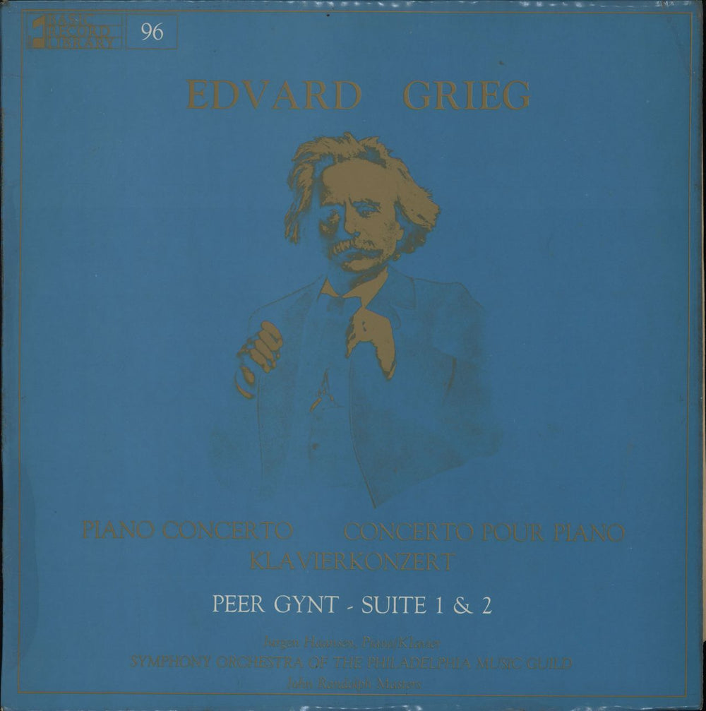 Jurgen Haansen Grieg: Piano Concerto / Peer Gynt Suites 1 & 2 UK vinyl LP album (LP record) BRL96