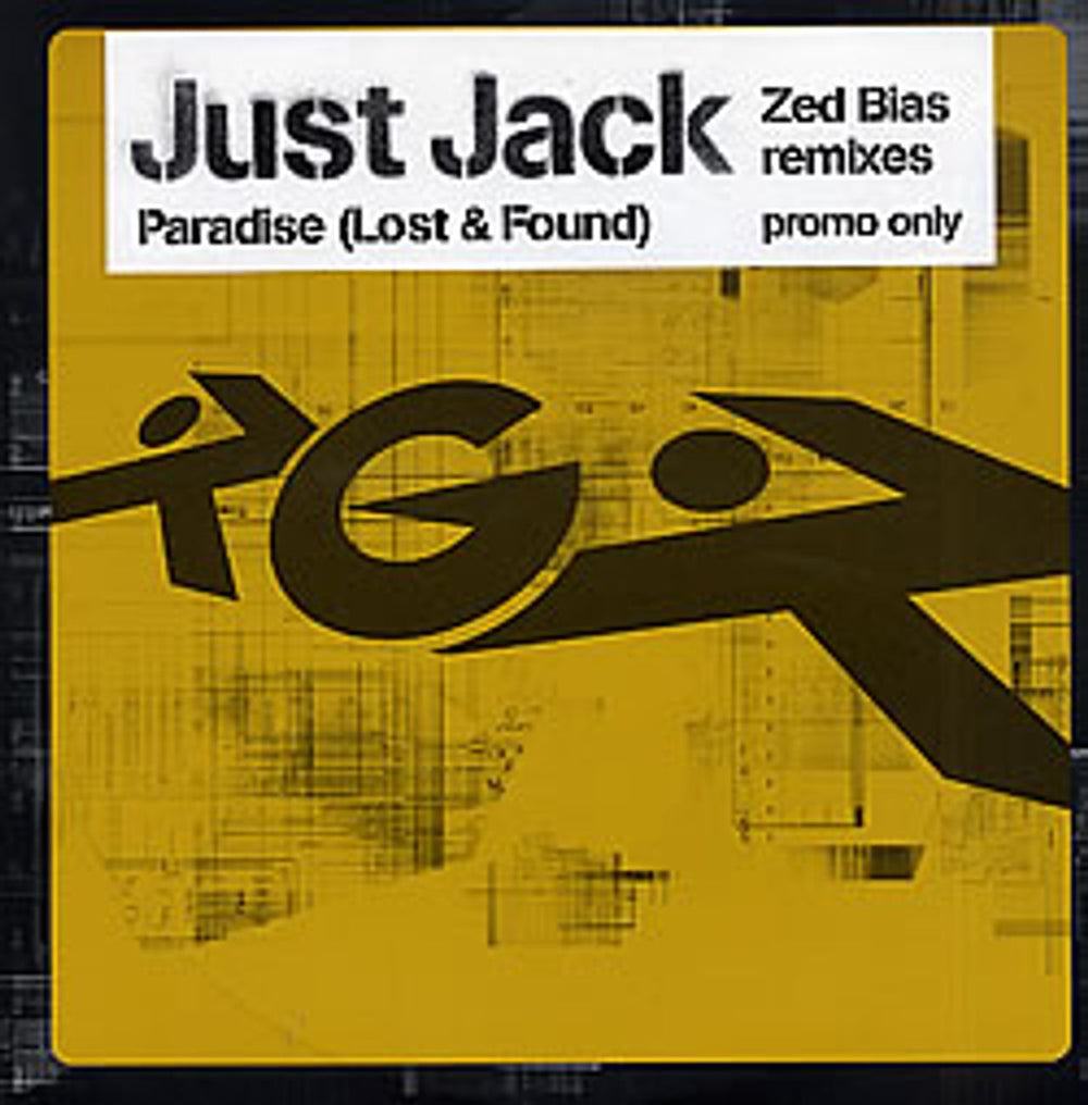 Just Jack Paradise (Lost & Found) - Zed Bias Remixes UK Promo 12" vinyl single (12 inch record / Maxi-single) RGRCDA12