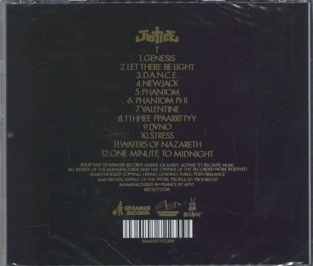 Justice Cross - First Album - Sealed UK CD album (CDLP) 5060107722309