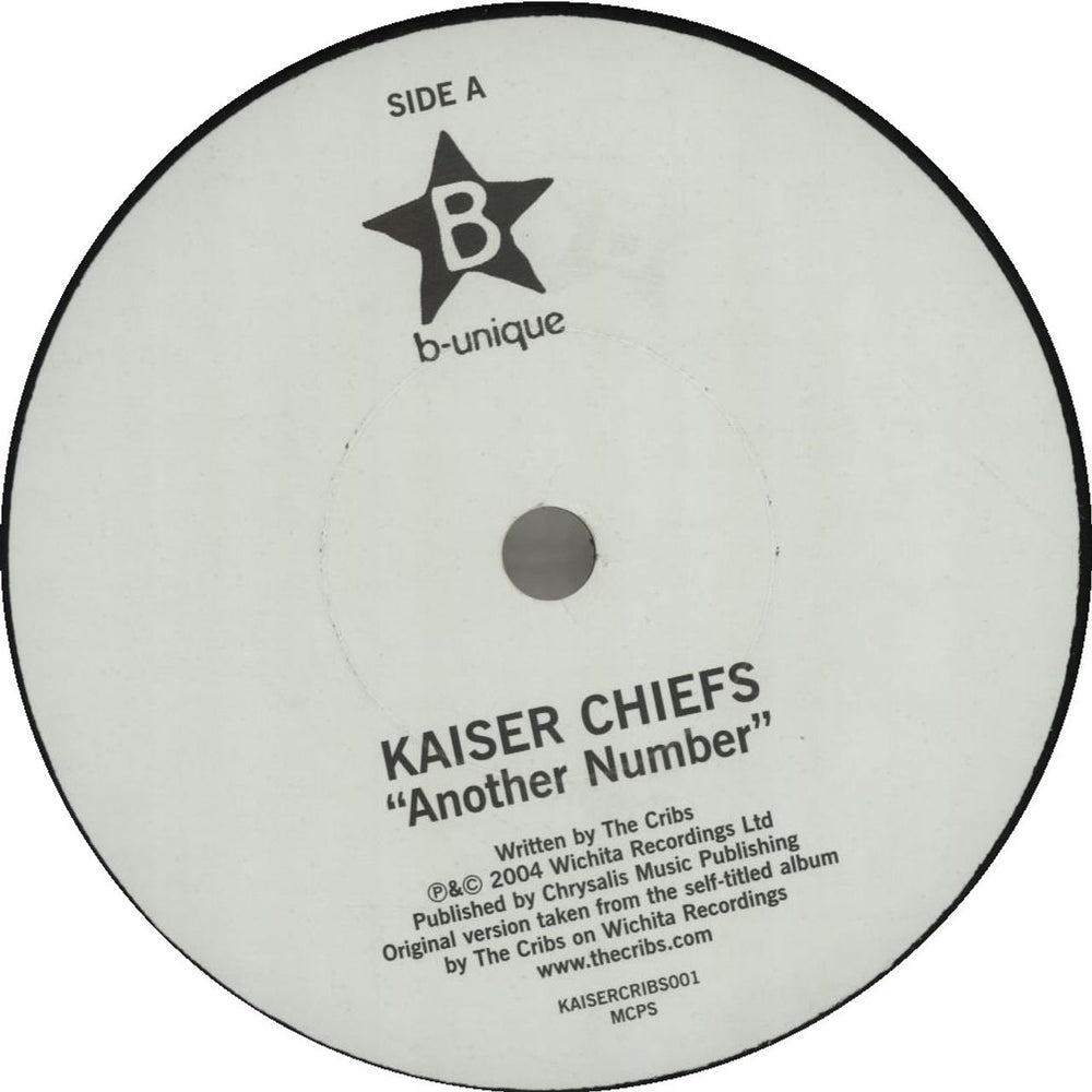 Kaiser Chiefs Another Number / Modern Way UK 7" vinyl single (7 inch record / 45) KAISERCRIBS001