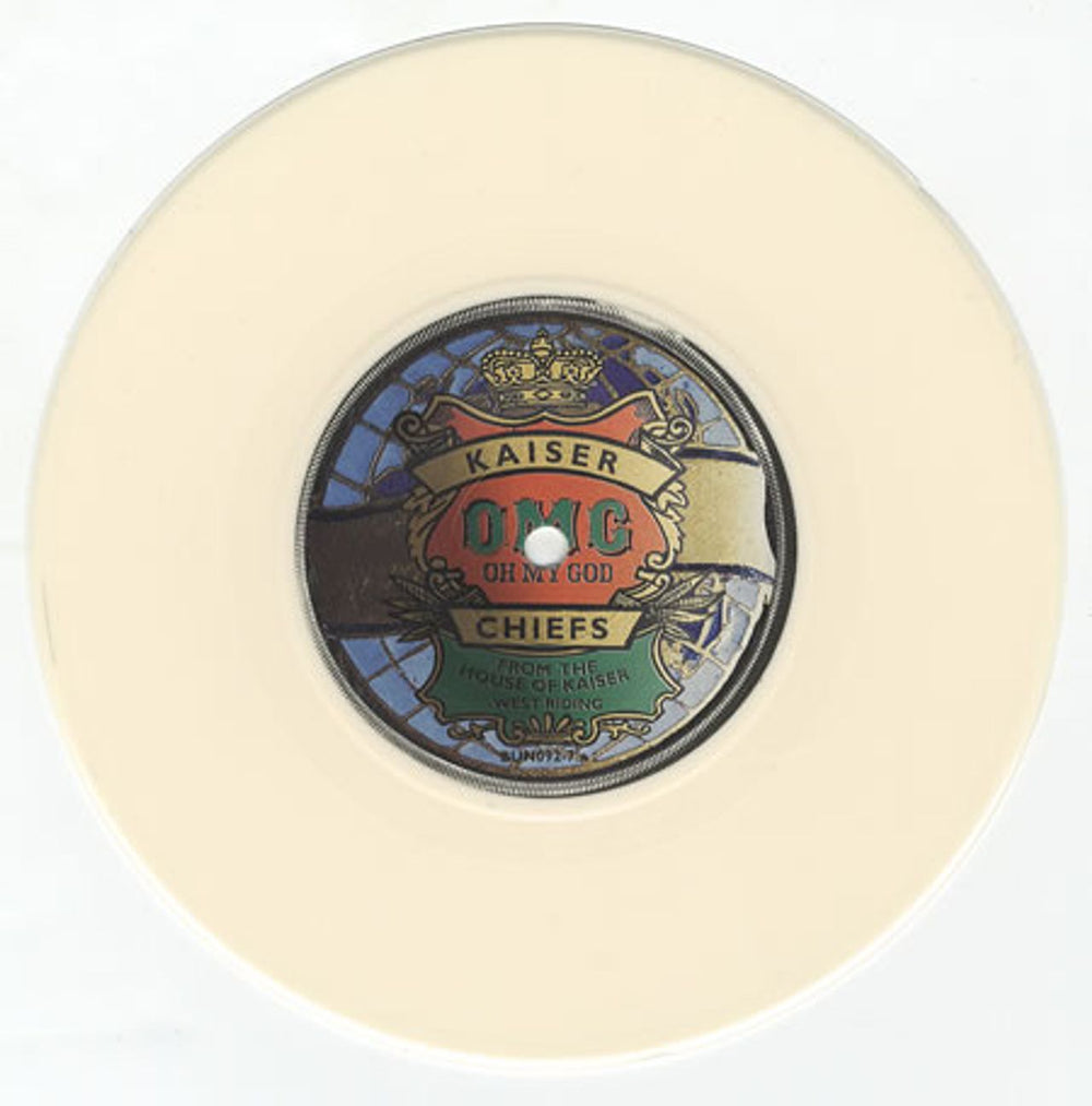 Kaiser Chiefs Oh My God - White Vinyl UK 7" vinyl single (7 inch record / 45) KAZ07OH317419