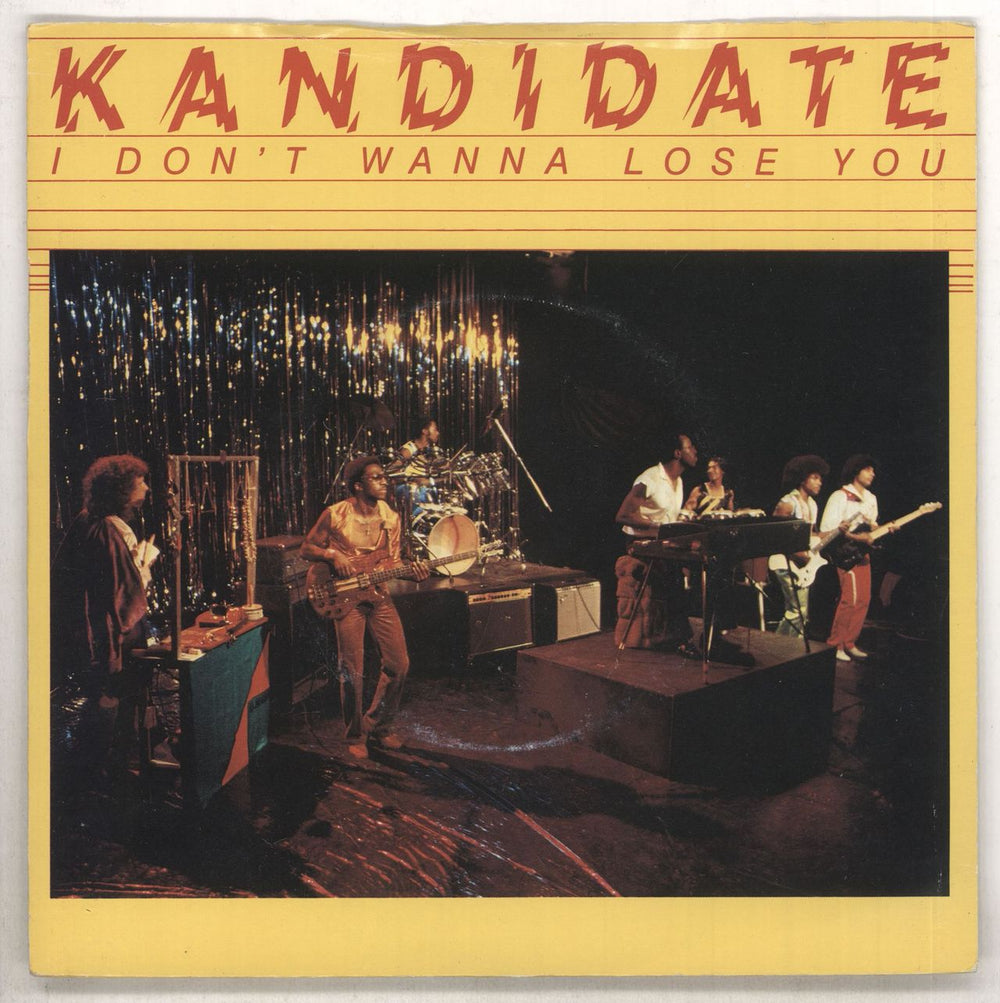 Kandidate I Don't Wanna Lose You - P/S UK 7" vinyl single (7 inch record / 45) RAK289