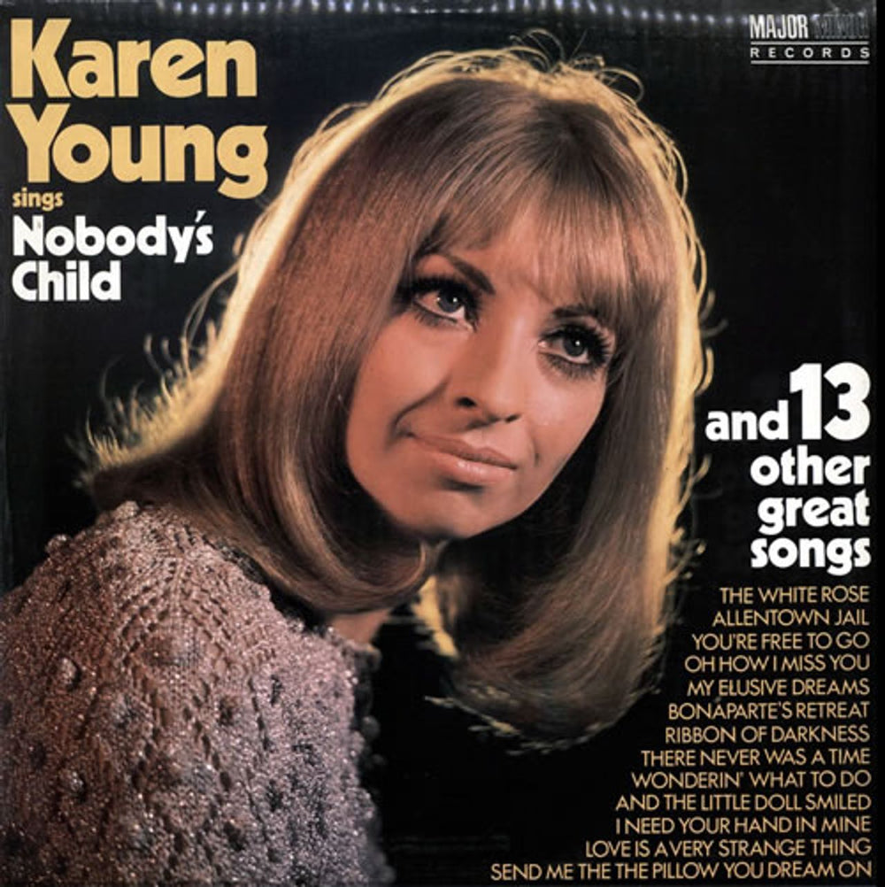 Karen Young (UK) Nobody's Child & 13 Other Great Songs UK vinyl LP album (LP record) MMLP66