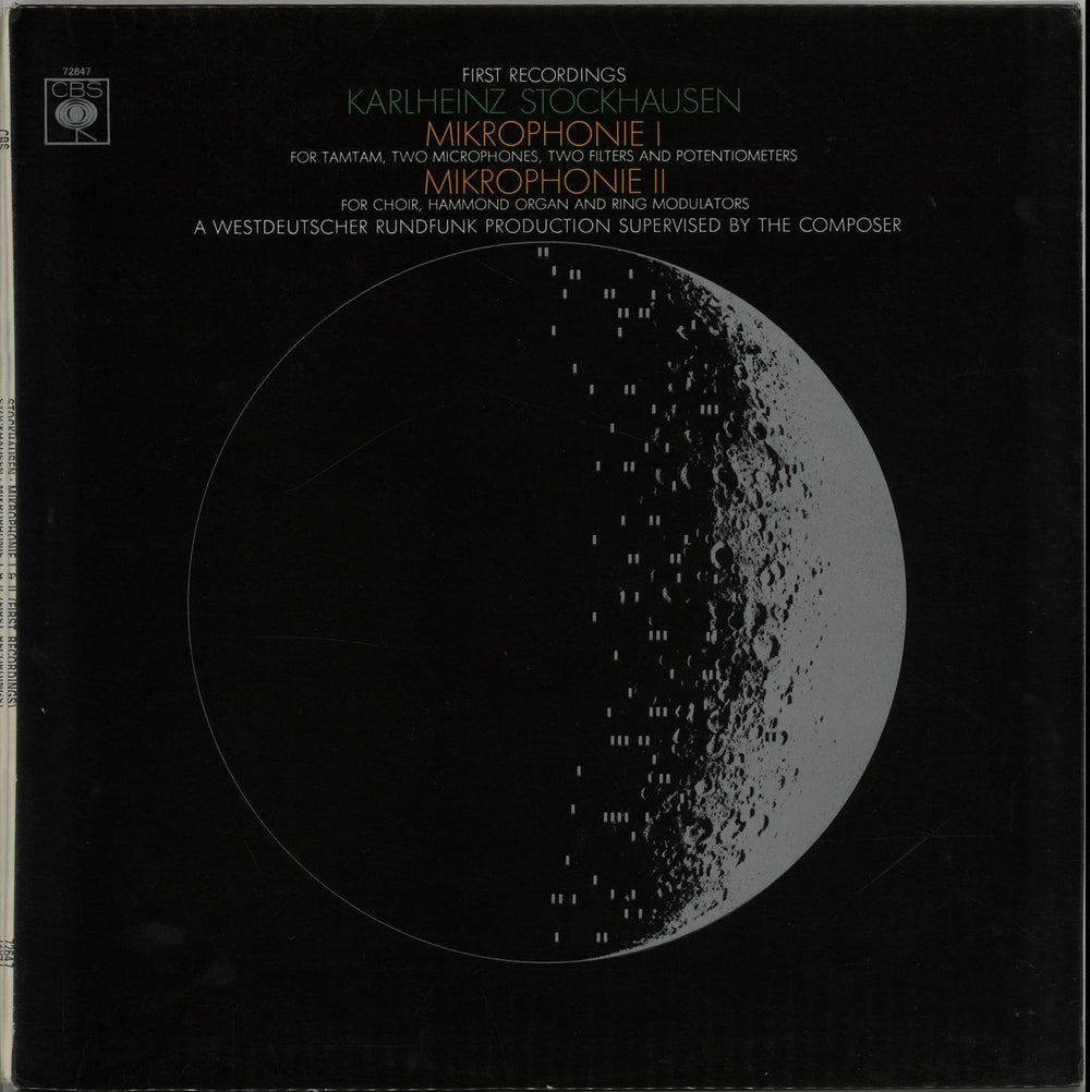 Karlheinz Stockhausen Mikrophonie I / Mikrophonie II UK vinyl LP album (LP record) 72647