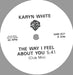 Karyn White The Way I Feel About You UK Promo 12" vinyl single (12 inch record / Maxi-single) SAM937