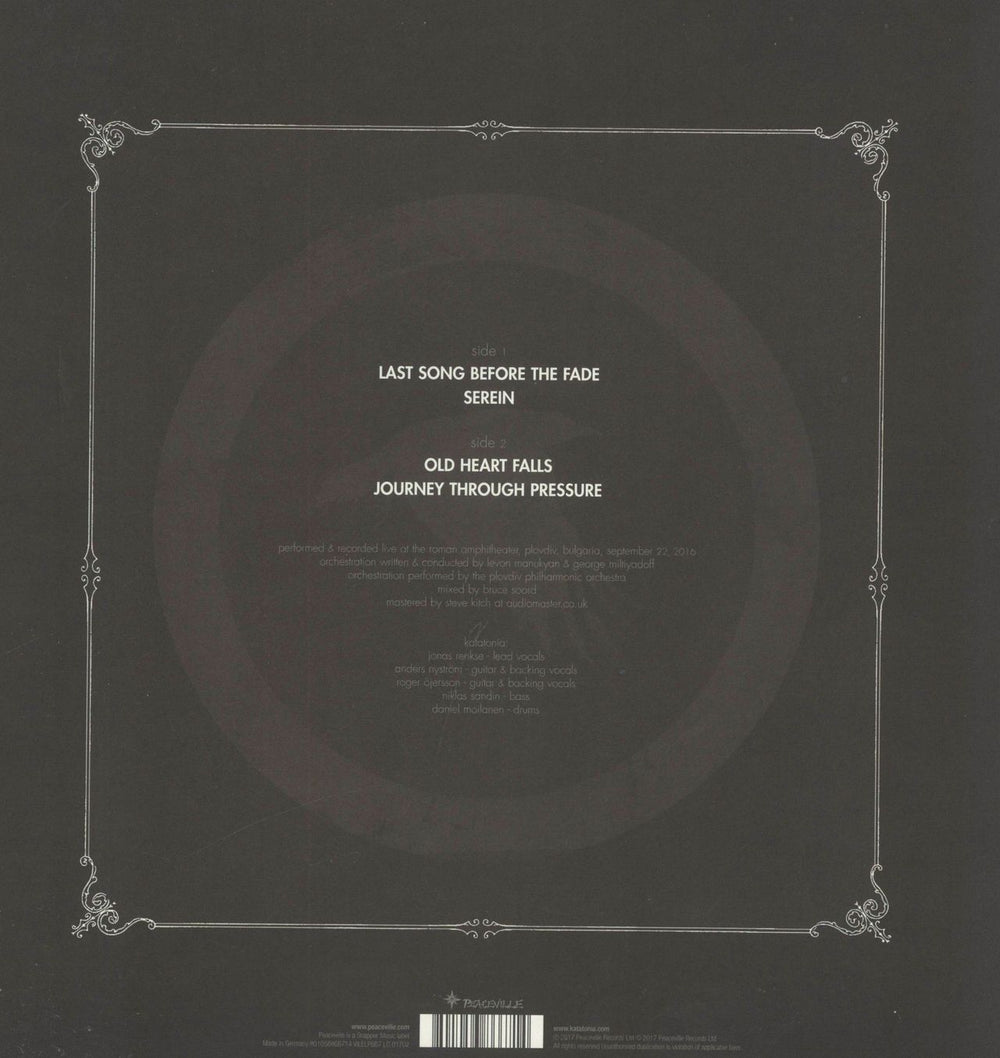 Katatonia Proscenium - RSD2017 UK 10" vinyl single (10 inch record) 801056866714