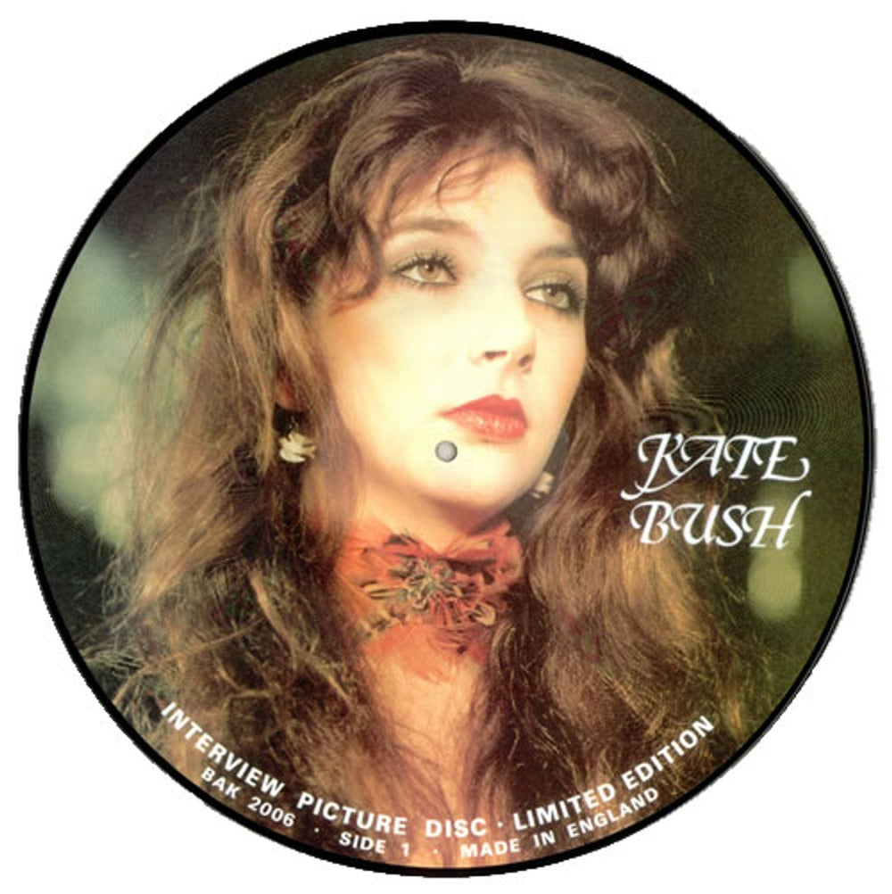 Kate Bush Interview Picture Disc UK picture disc LP (vinyl picture disc album) BAK2006