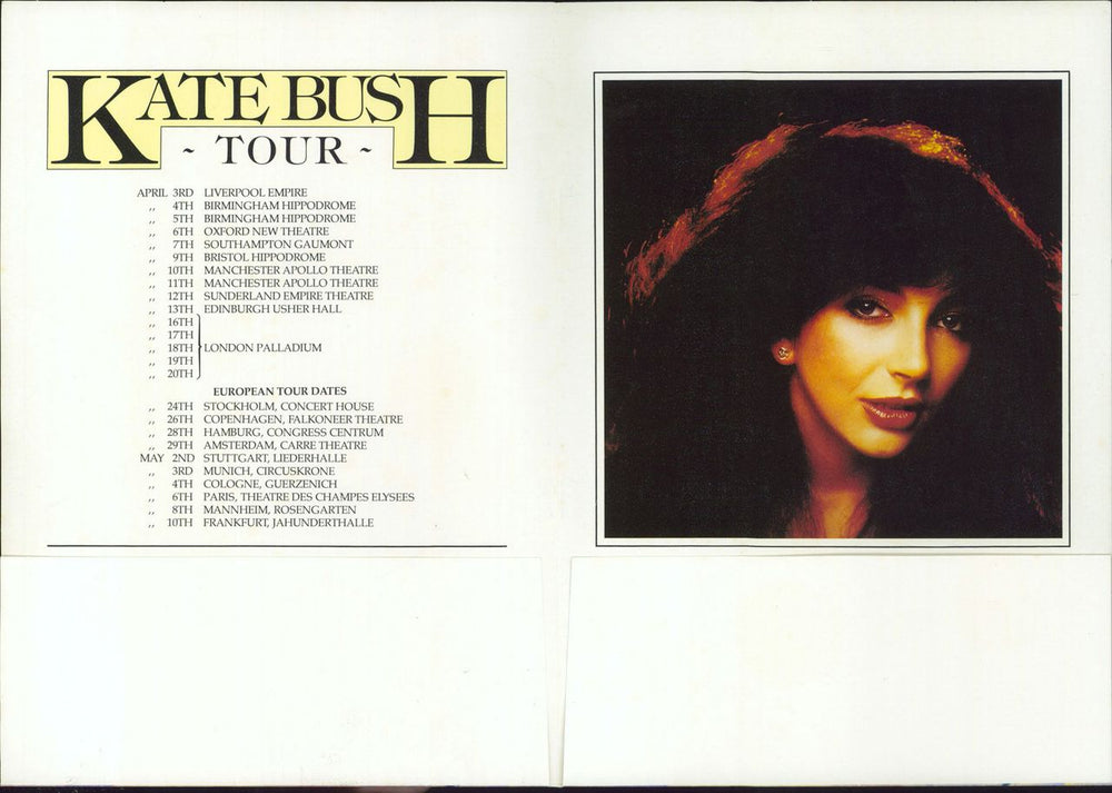 Kate Bush Kate Bush Tour - Complete + Ticket Stub UK tour programme 1979