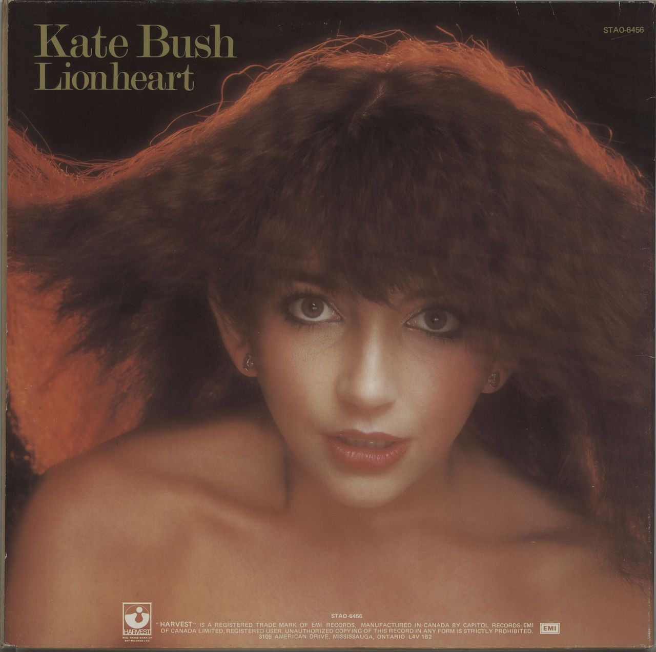 Kate Bush Lionheart Canadian vinyl LP album (LP record)
