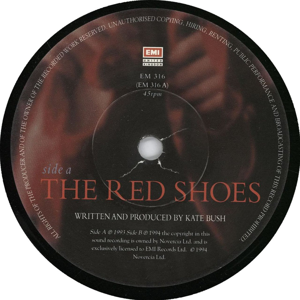 Kate Bush The Red Shoes UK 7" vinyl single (7 inch record / 45) BUS07TH40883