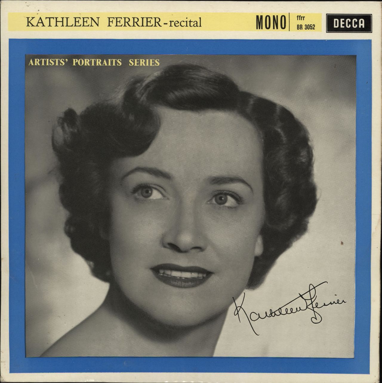 Kathleen Ferrier Recital - 2nd UK 10" vinyl single (10 inch record) BR3052