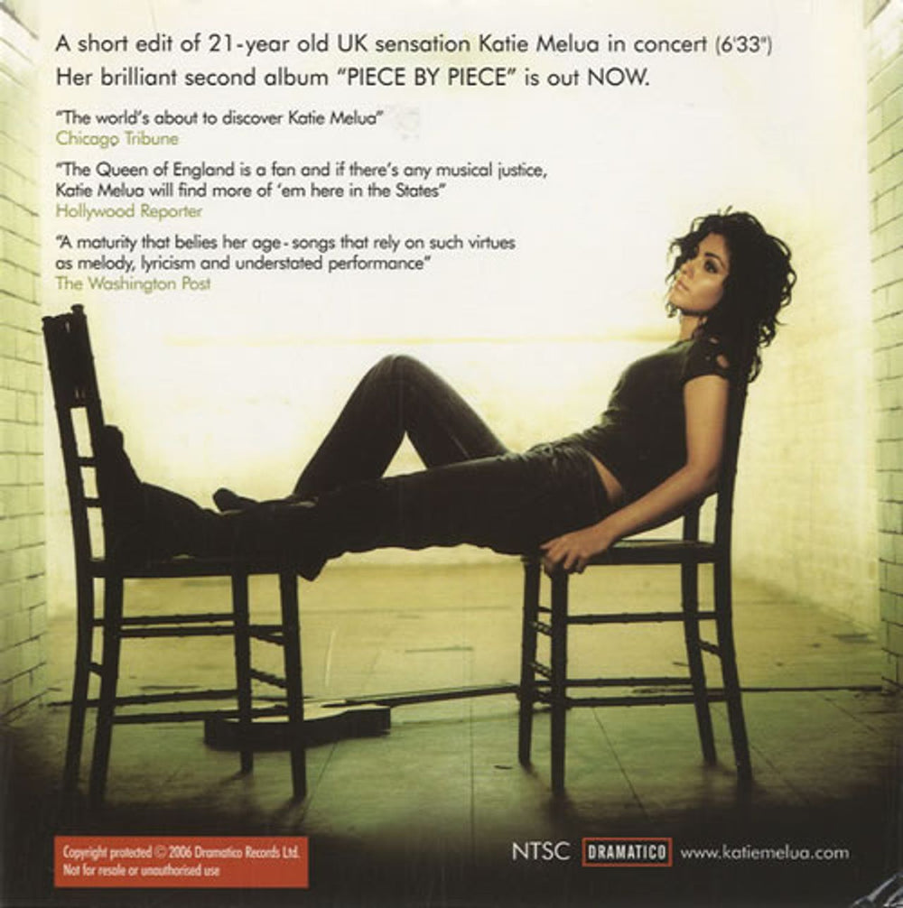 Katie Melua Piece By Piece - Live Concert DVD Sampler US Promo DVD