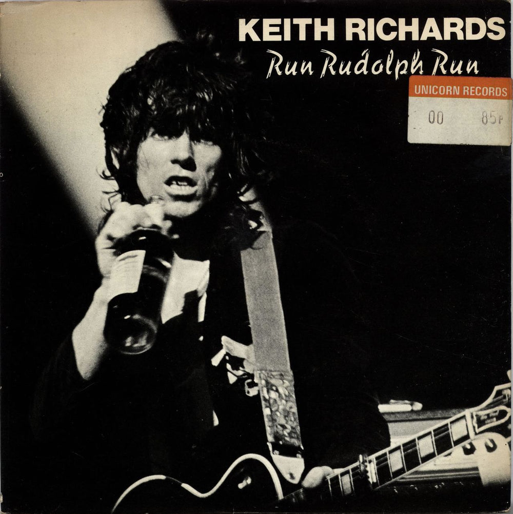 Keith Richards Run Rudolph Run + p/s EX UK 7" vinyl single (7 inch record / 45) RSR102