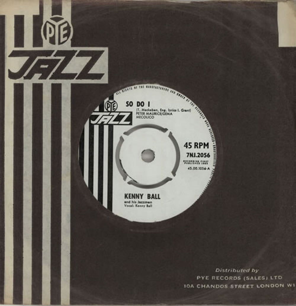 Kenny Ball So Do I UK 7" vinyl single (7 inch record / 45) 7NJ.2056