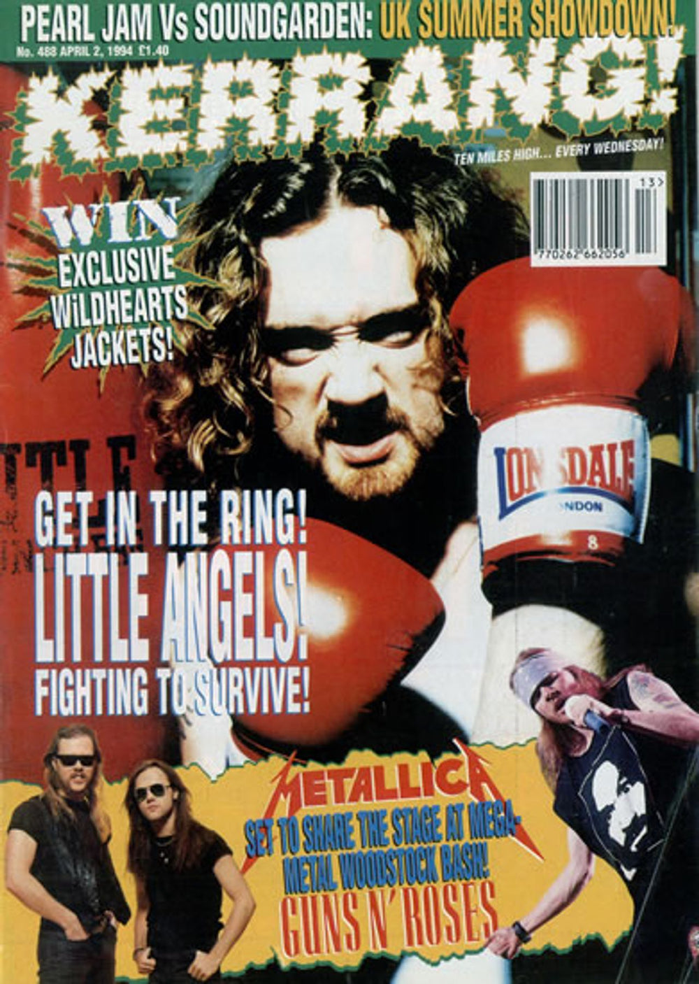 Kerrang! Magazine Kerrang! Magazine - Apr 94 UK magazine 488