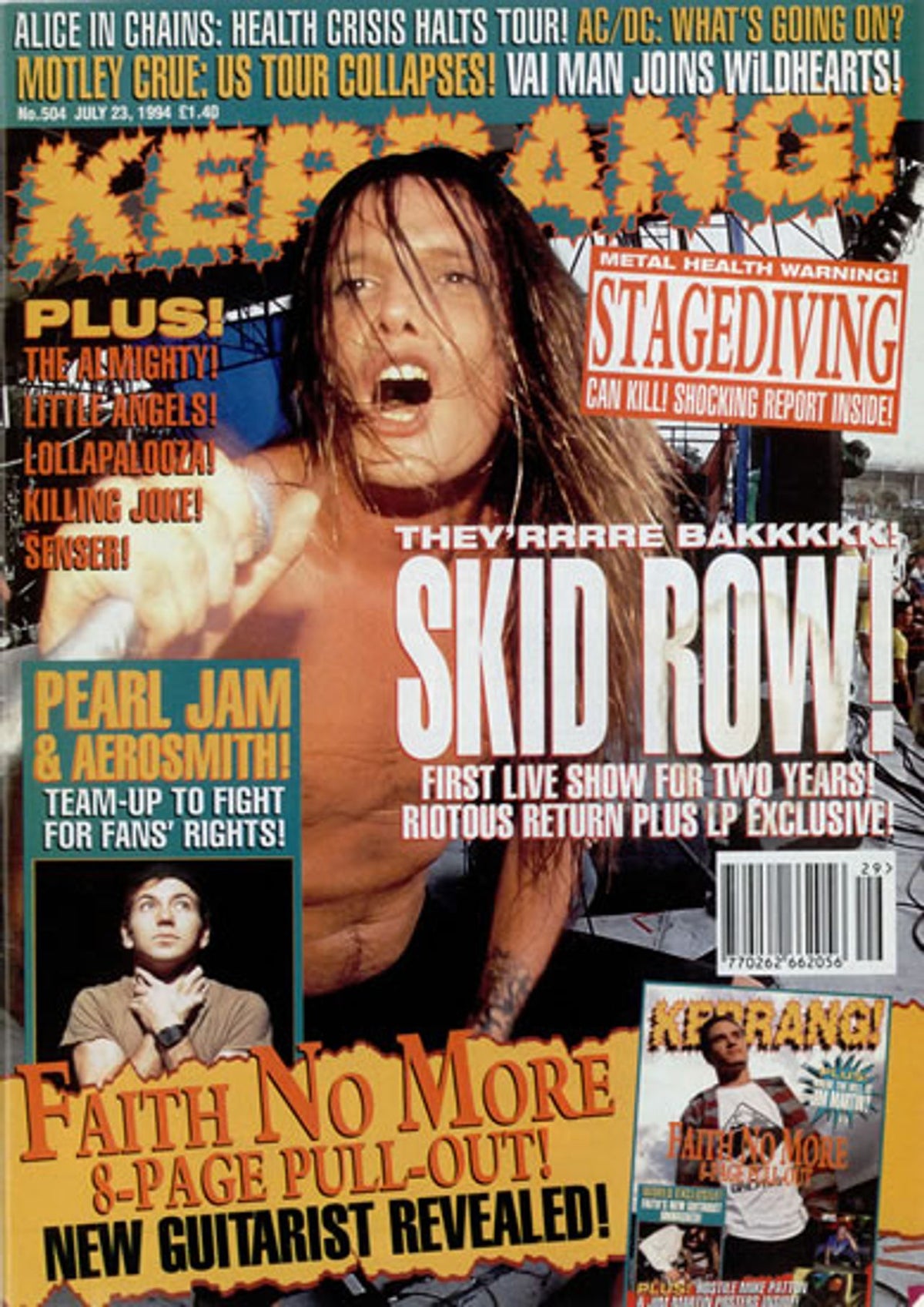 Kerrang! Magazine Kerrang! Magazine - Jul 94 UK Magazine — RareVinyl.com