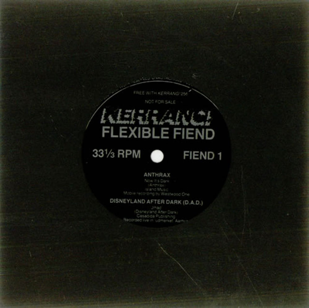 Kerrang! Magazine Now It's Dark UK Promo 7" vinyl single (7 inch record / 45) FIEND1