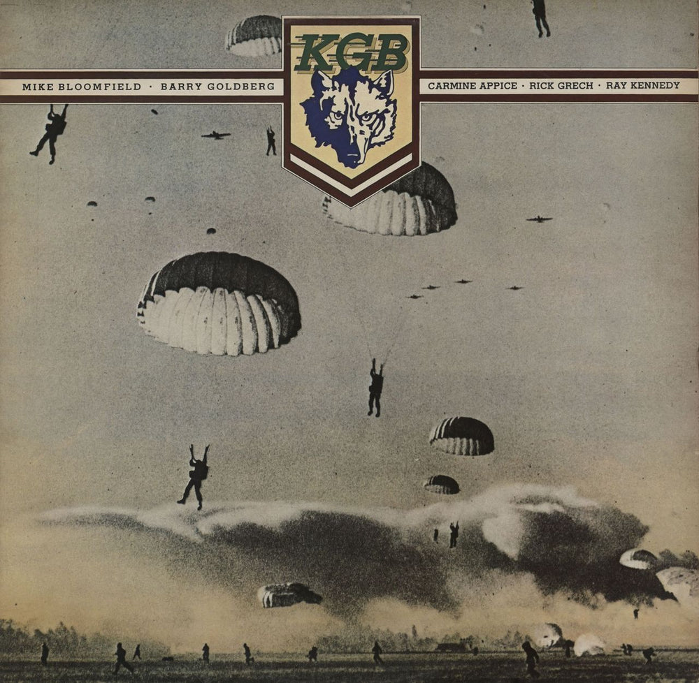 KGB KGB - sample stickered UK vinyl LP album (LP record) MCF2749