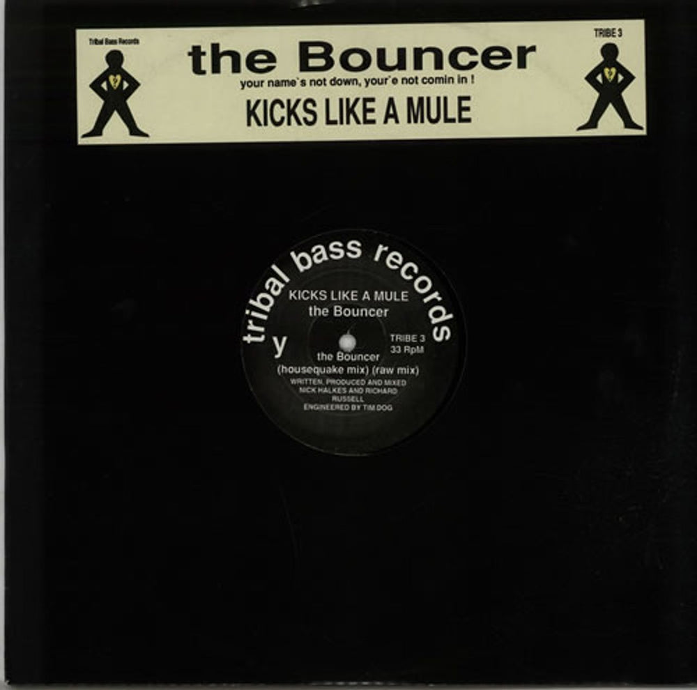 Kicks Like A Mule  The Bouncer UK 12" vinyl single (12 inch record / Maxi-single) TRIBE3