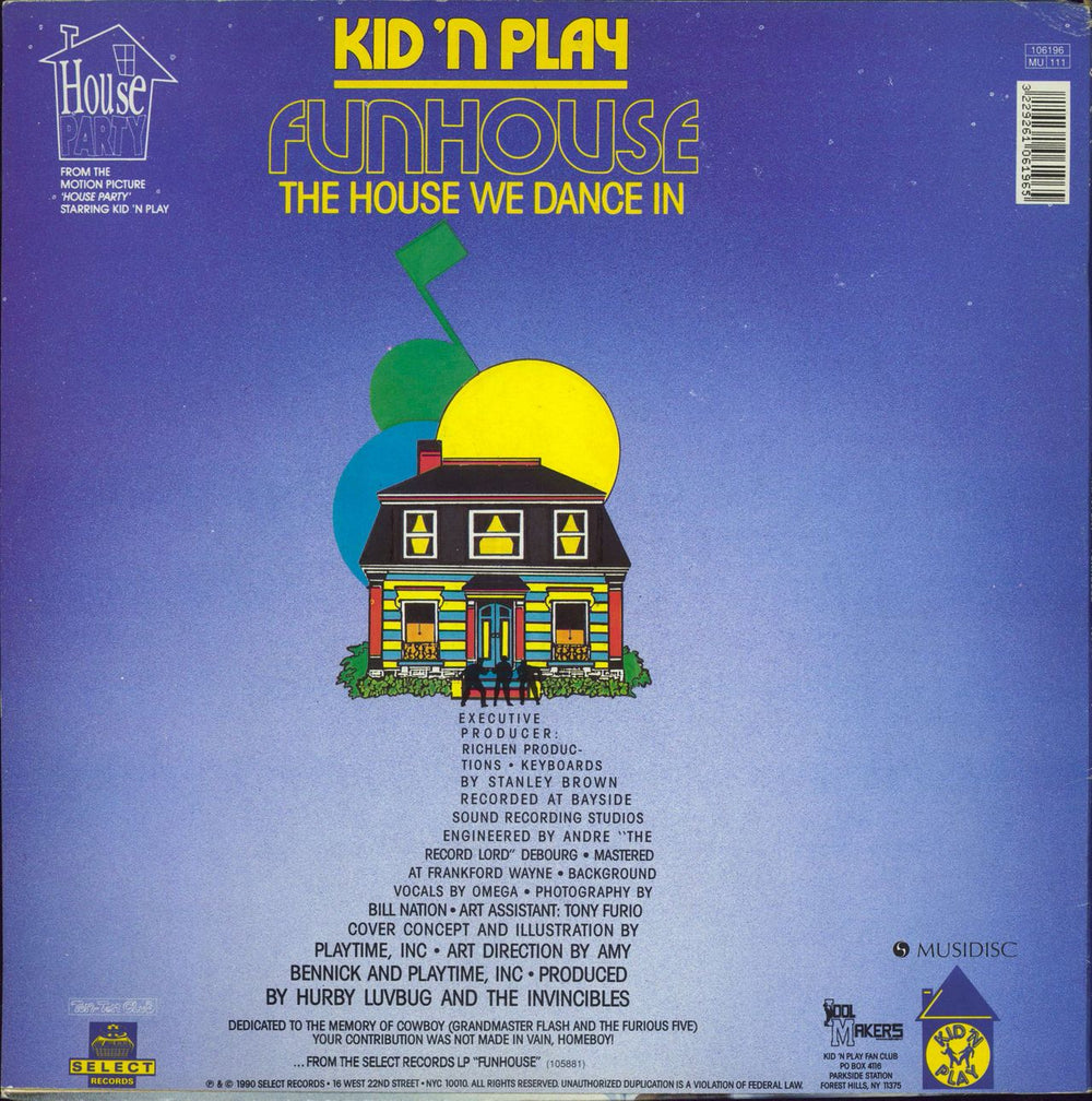 Kid 'n Play Funhouse (The House We Dance In) French 12" vinyl single (12 inch record / Maxi-single) 3229261061965