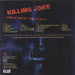 Killing Joke Malicious Damage - Live At The Astoria 12.10.03 UK 2-LP vinyl record set (Double LP Album) 844493061762