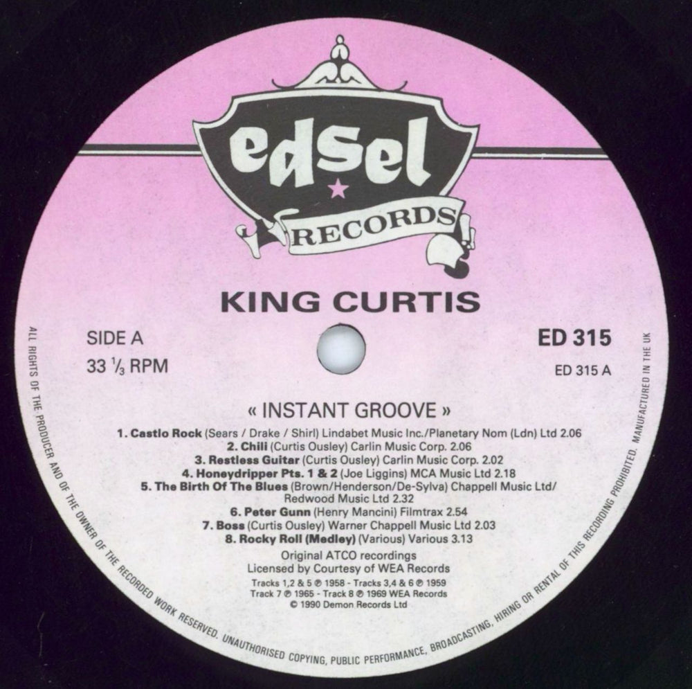 King Curtis Instant Groove UK Vinyl LP — RareVinyl.com